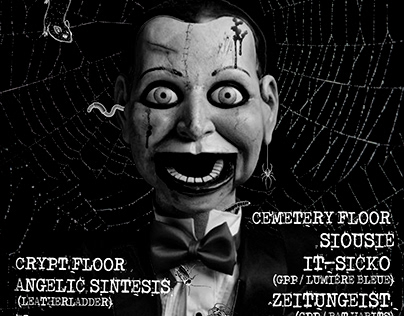 Gothic Pogo Halloween Party Poster - 2018