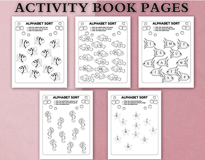 Activity book pages