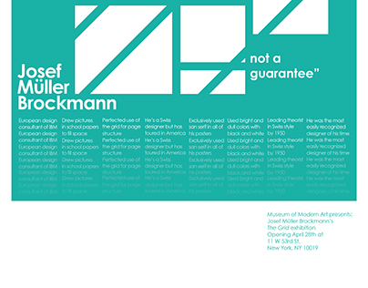 Josef Müller-Brockmann Exhibit Poster