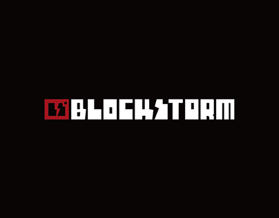 Logo - videogame Blockstorm - Indiegala company