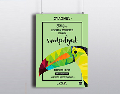 Cartel Exposición Sweetpolyart Sala Siroco