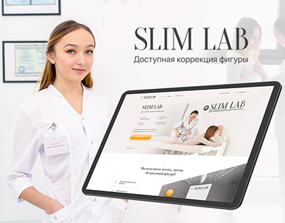 Design Landing Page - Slim Lab Available figure correct