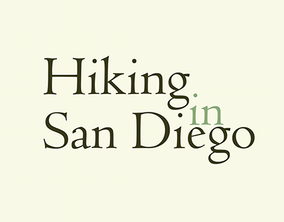Hiking in San Diego Mobile App