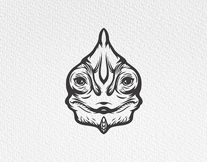 Project thumbnail - Line art Chameleon