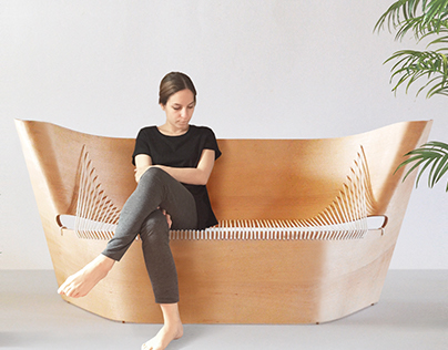 Wing Sofa Inspired by Nike of Samothrace
