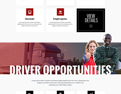 Freight & Logistics Website design