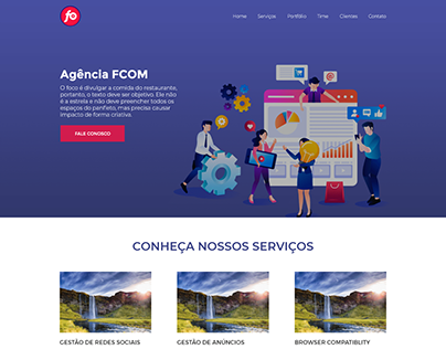 Landing Page | Agência FCOM