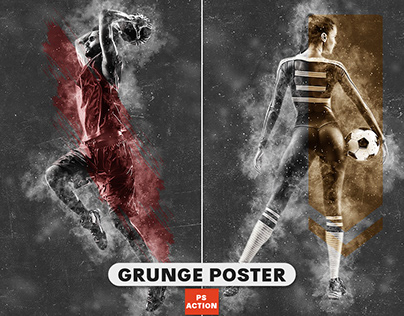Grunge Poster Photoshop Action