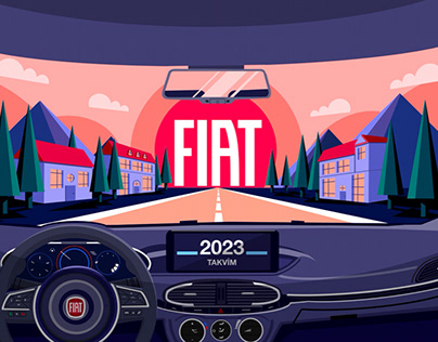 FIAT 2023 Calender Illustrations