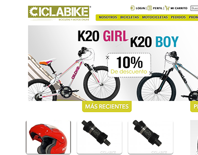 Ciclabike | Diseño de Sitio Web