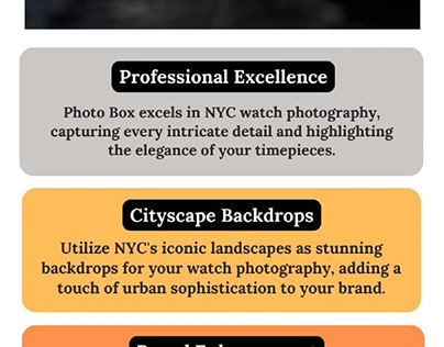 Exquisite Watch Photography by Photo Box in NYC