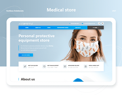 Medical Store - Website Design