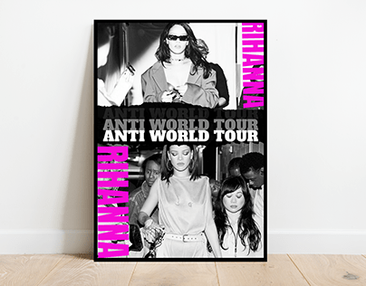 rihanna - anti world tour poster concept