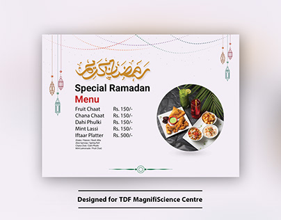 Ramadan Menu | TDF