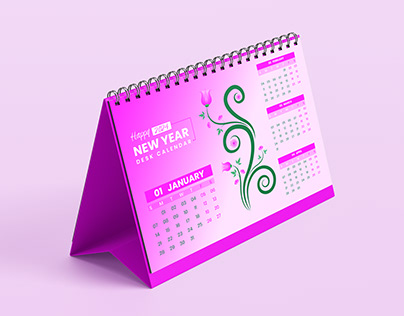 2024 Desk Calendar Design Template