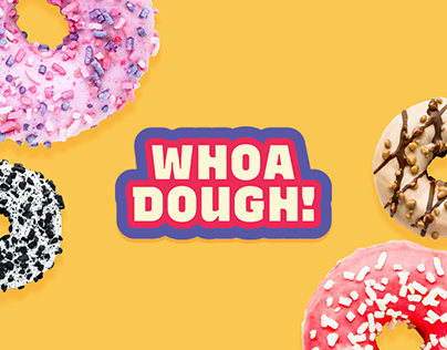 Whoa Dough - Doughnut Shop Branding