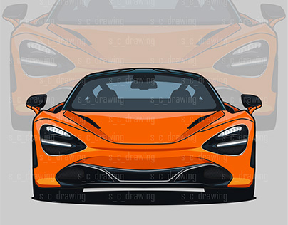 McLaren 720S Vector artwork
