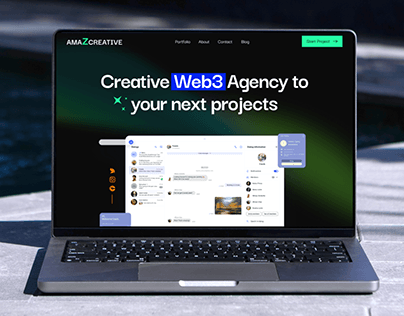 Web3 Creative Agency Landing Page | Website Design