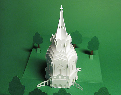 Paper architecture pop up cards