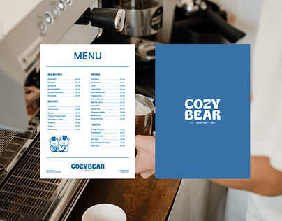 COZY BEAR cafe | Brand Identity | Фирменный стиль