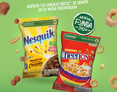 Lanzamiento Nuevos Empaques Cheerios® & Nesquik®