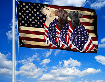 Labrador Retriever Flag