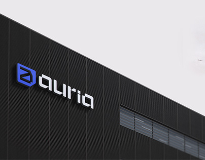 Logo e identidade visual Auria