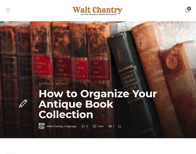 How to Organize Your Antique Book Collection