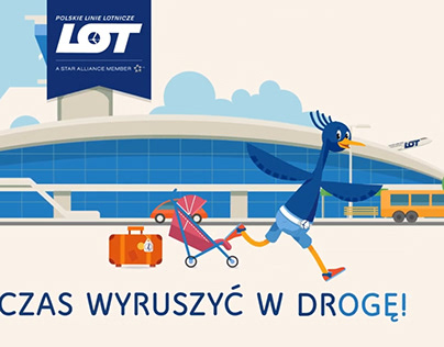 LOT Polish Airlines commercial - character animation