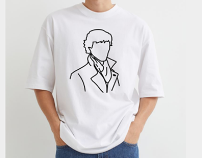 sherlock Holmes t-shirt design