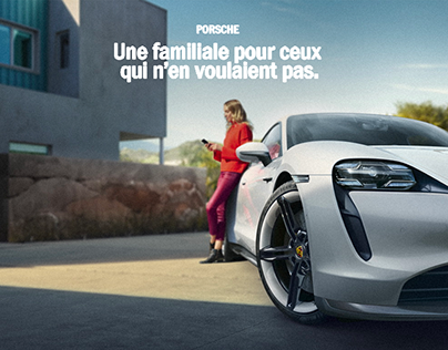Campagne d'affichage Porsche Taycan (CR & DA)