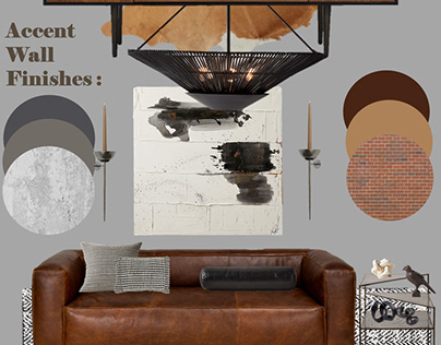 Project thumbnail - masculin interior style moodboard