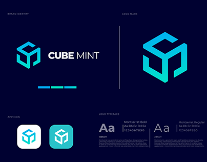 Cube Mint Logo Design