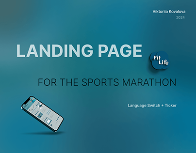 Landing Page for the sports marathon
