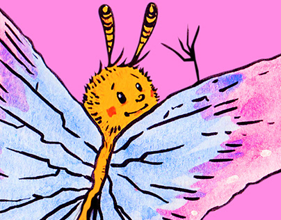 Fling der Schmetterling - Childrensbook Character