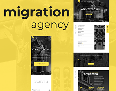 Миграционное агентство №1 - редизайн сайта