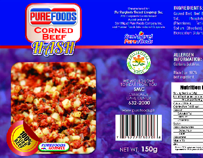 Pure Foods Corned Beef Packaging Design