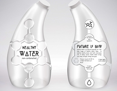 Healthy WATER | nano | packaging design