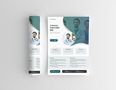 Medical Flyer Design Or Brochure Template