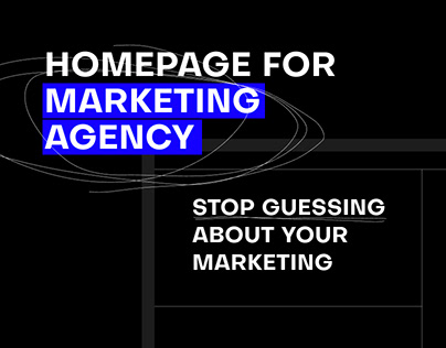 Marketing agency homepage