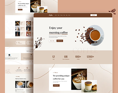 Coffee Online Shop Web Page☕☕︎