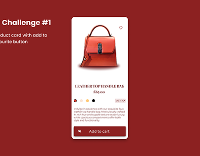 Daily UI Challenge #1 | Product card design
