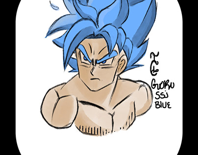 Goku SSJ Blue Illustration