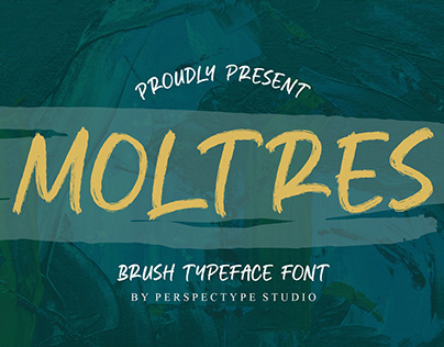 MOLTRES - Brush Typeface Font