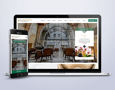 Continental Hotel website concept