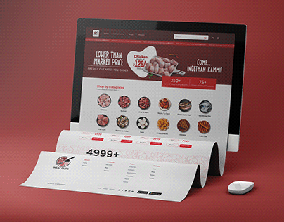 Meat Cuts Website Design || UI UX