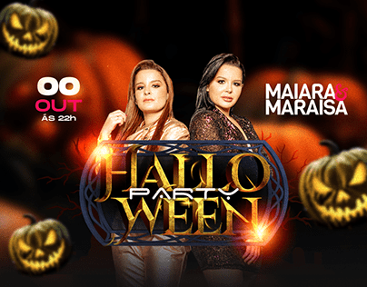 Flyer evento - Maiara & Maraisa - Halloween