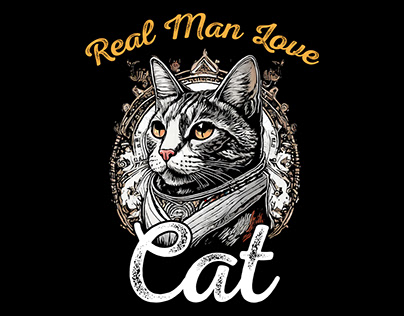 cat t-shirt design//