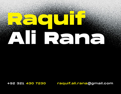 Raquif Ali Rana - Profile