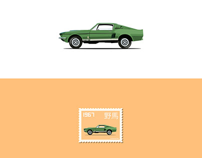 Stamps "Ford Mustang Shelby Cobra" 1967